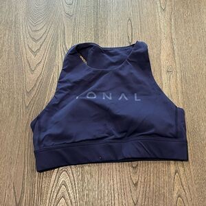 NWOT Tonal Navy Blue High Neck Sports Bra Size XL